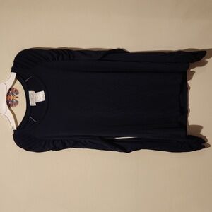 ❤️ CREATION L RUCHED HEM LONG SLEEVE PUFF SHOULDER TOP, 4